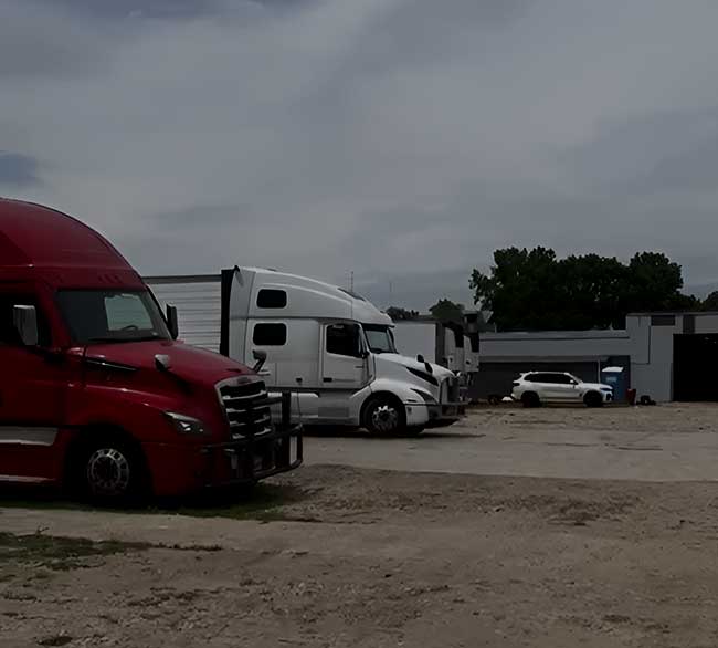Trucks parked at TTRS