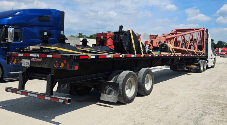 Industrial machinery. Secured for interstate transport