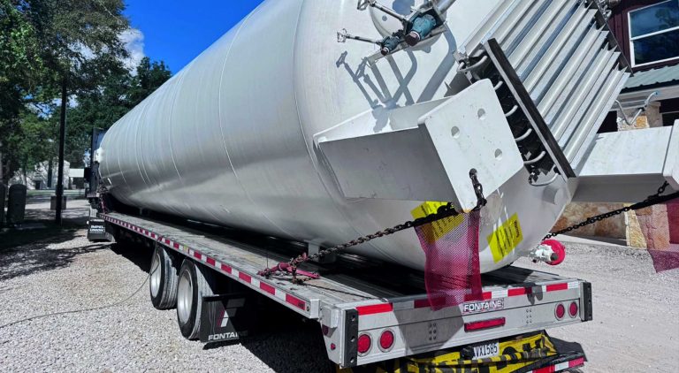 52,600 lb cryogenic tank. Texas to North Carolina