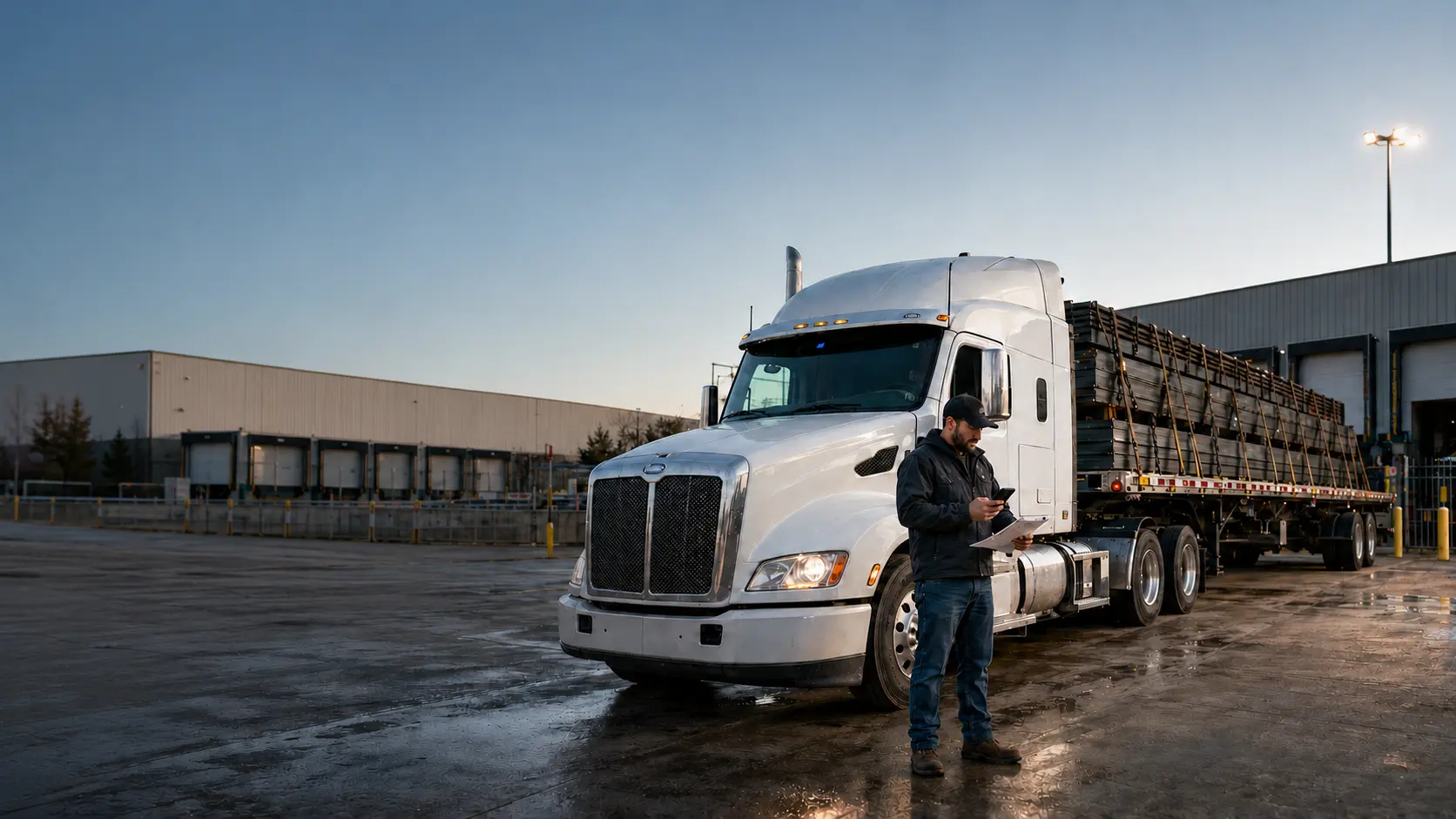 Detention pay in trucking documentation at a receiver